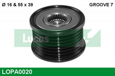 LUCAS ENGINE DRIVE lopa0020 -  Механизм свободного хода генератора